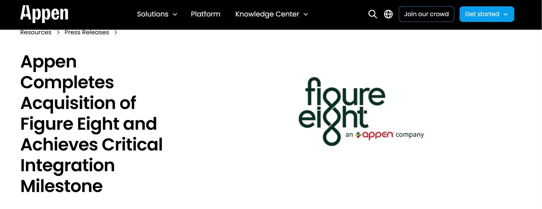 Figure Eight homepage screenshot