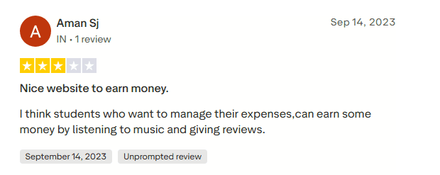 Slicethepie review by user